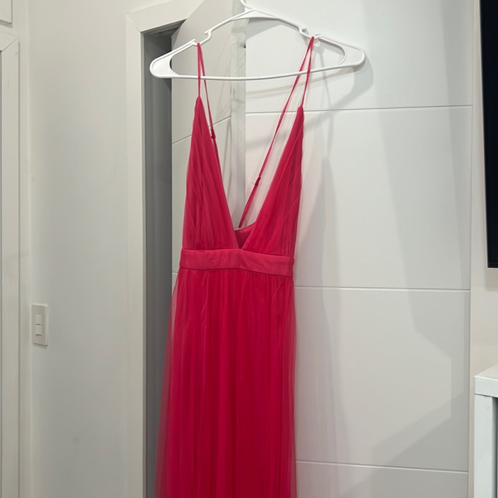 Pink dress maxi